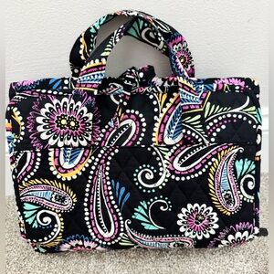 Vera Bradley Bandana Swirl Hanging Travel Toiletries And Makeup Bag